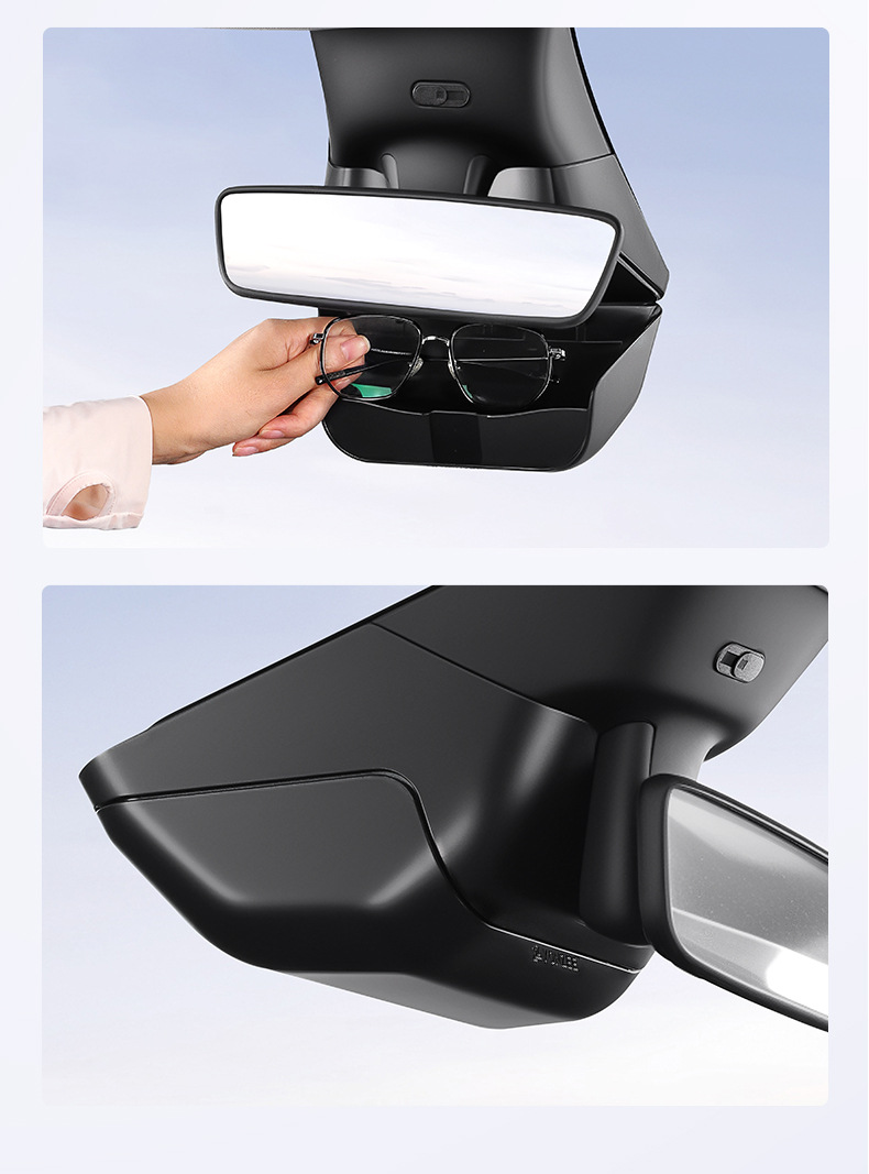 Suitable for Tesla's New Version of Model Y Six-Seater Model Yl Car Glasses Case, Sunglasses Storage Clip Accessories