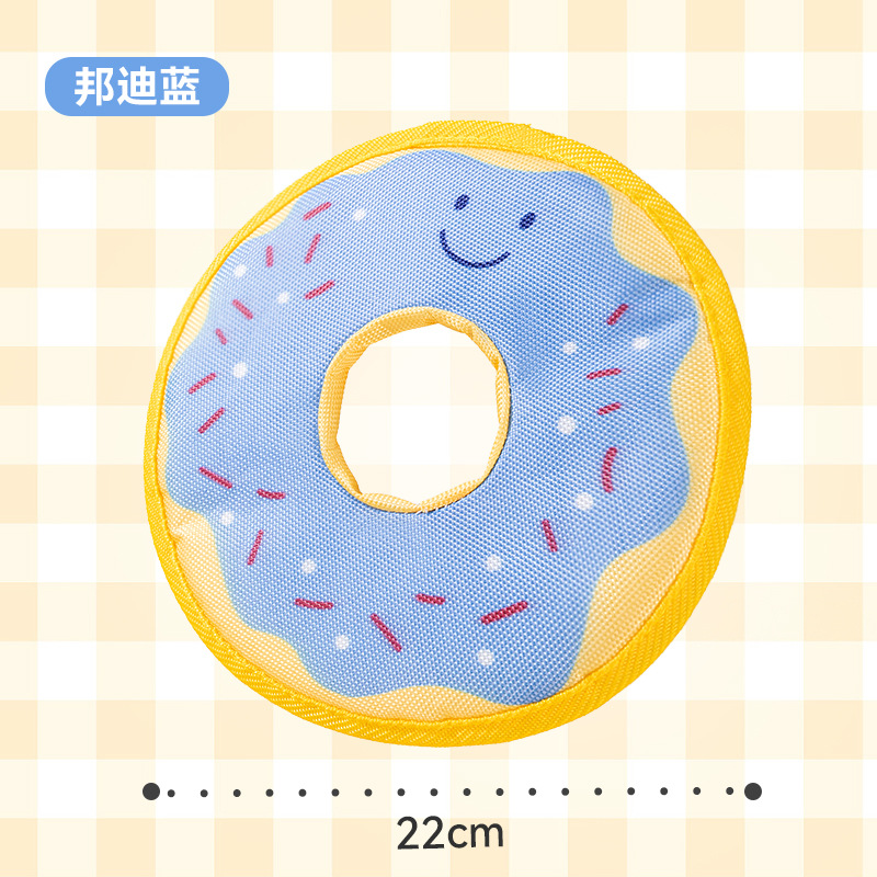 Juguetes para mascotas donuts Frisbee juguetes sonoros juguetes perros grandes juguetes de viaje para divertir a los perros