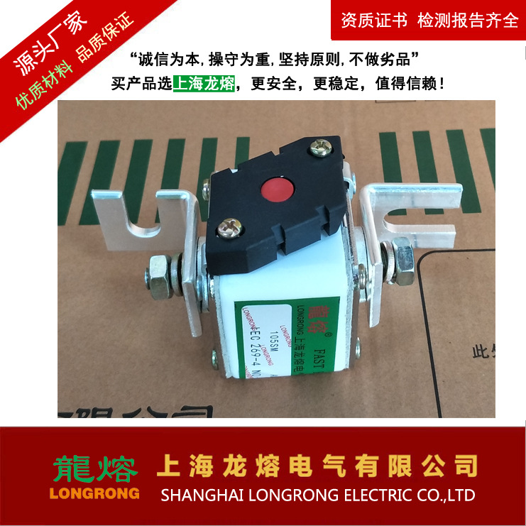 105RSM-2 快速熔断器105RSM-500V/63A 银片熔芯 认准"龍熔"品牌