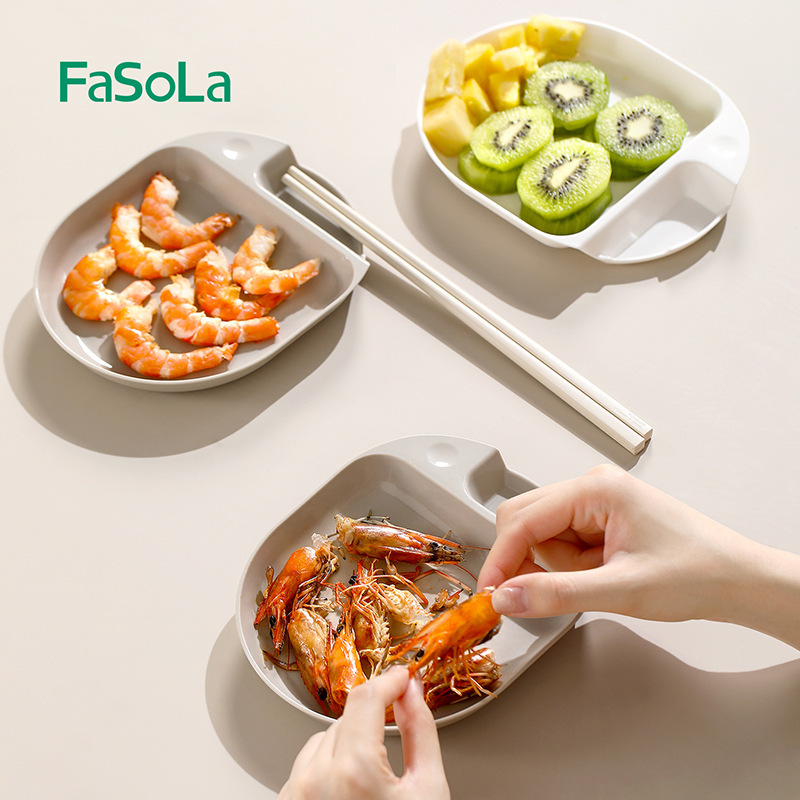 FaSoLa 骨吐き皿、家庭用高級食器皿、軽い高級感、高級食器皿、創造的な個性のプラスチック皿|undefined