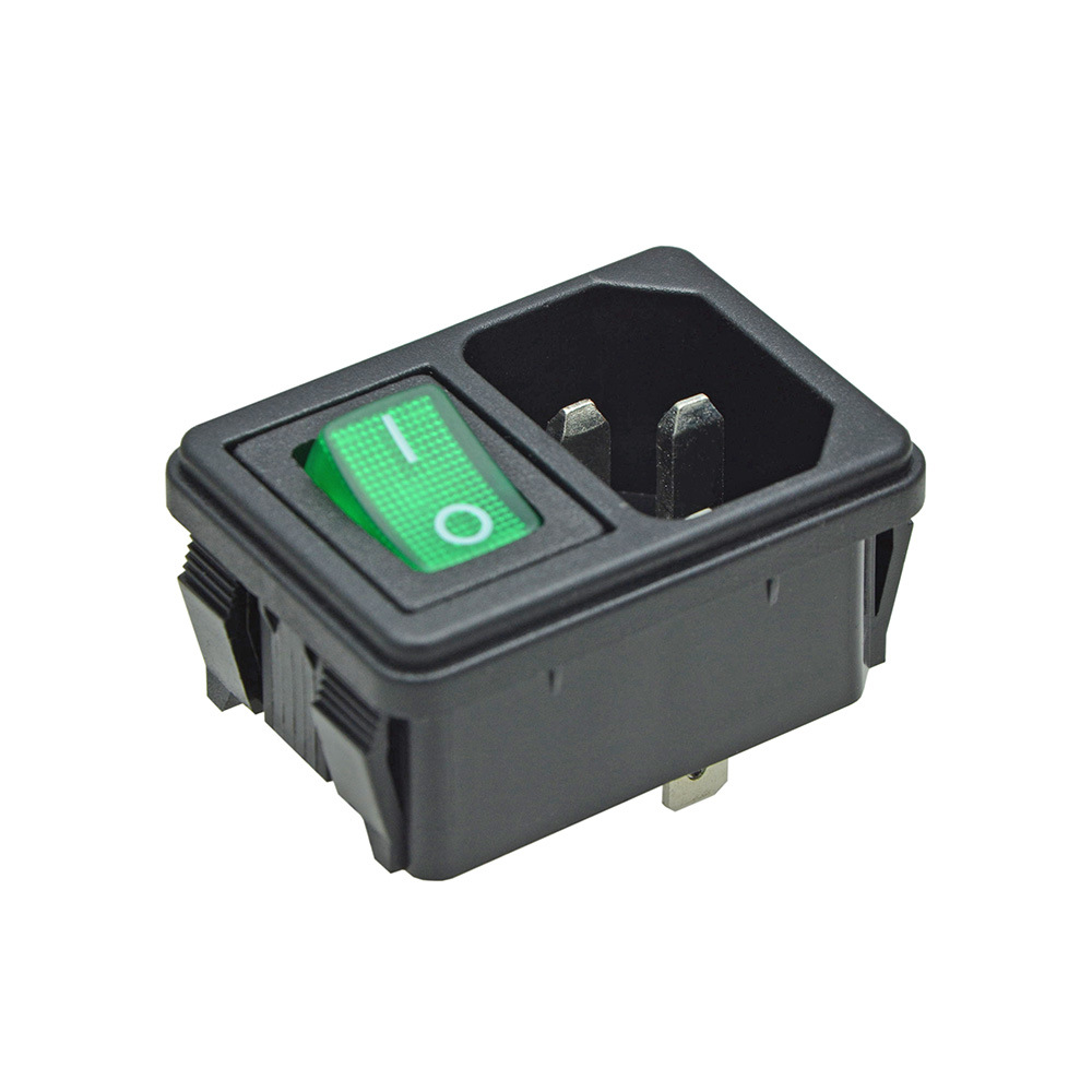 供应3合1工业电器插座/开关带灯二合一 S-03F-32-MR6G 开关盒