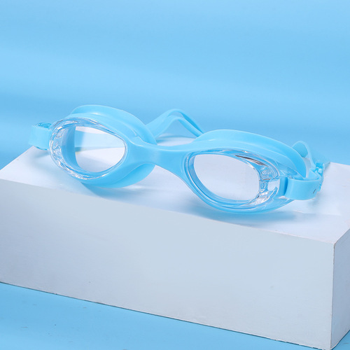  new summer swimming goggles waterproof and anti-fog PVC all-in-one high-definition swimming goggles adult swimming goggles manufacturer wholesale