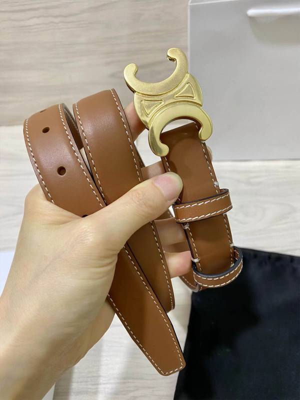 凯旋门真皮腰带女士裤腰带2.5cm百搭牛仔裤连衣裙细皮带网红同款|undefined