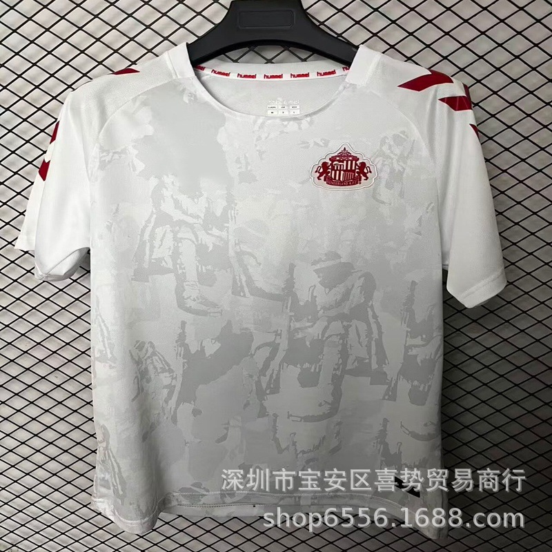 2526新款桑德兰英雄版特别版球衣短袖足球服上衣球迷版球衫训练