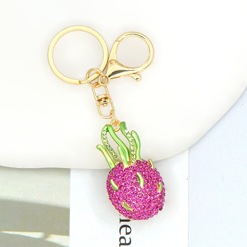 Llavero de cereza esmaltado personalizable