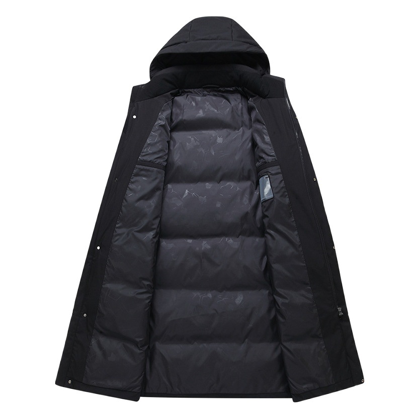 De mediana edad y ancianos abajo chaqueta de los hombres de largo engrosada 2023 ropa de invierno más tamaño viejo padre papá pato abajo abrigo caliente