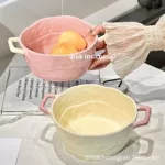 双耳汤碗螺蛳粉碗泡面碗烘焙烤碗陶瓷水果沙拉碗麻辣烫碗家用宿舍