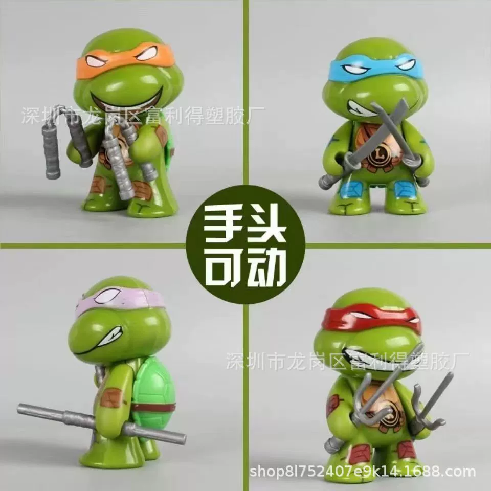 Cute Q version 4 Ninja Turtle Creative Car Ornaments Car Decorations Interior Small Ornaments