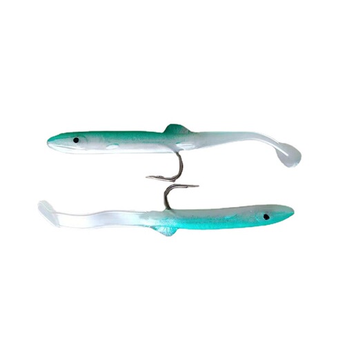 Cross-border 12cm 4.2g hooked sea fishing eel soft bait Luya bait T tail long soft insect bait simulated fish bait