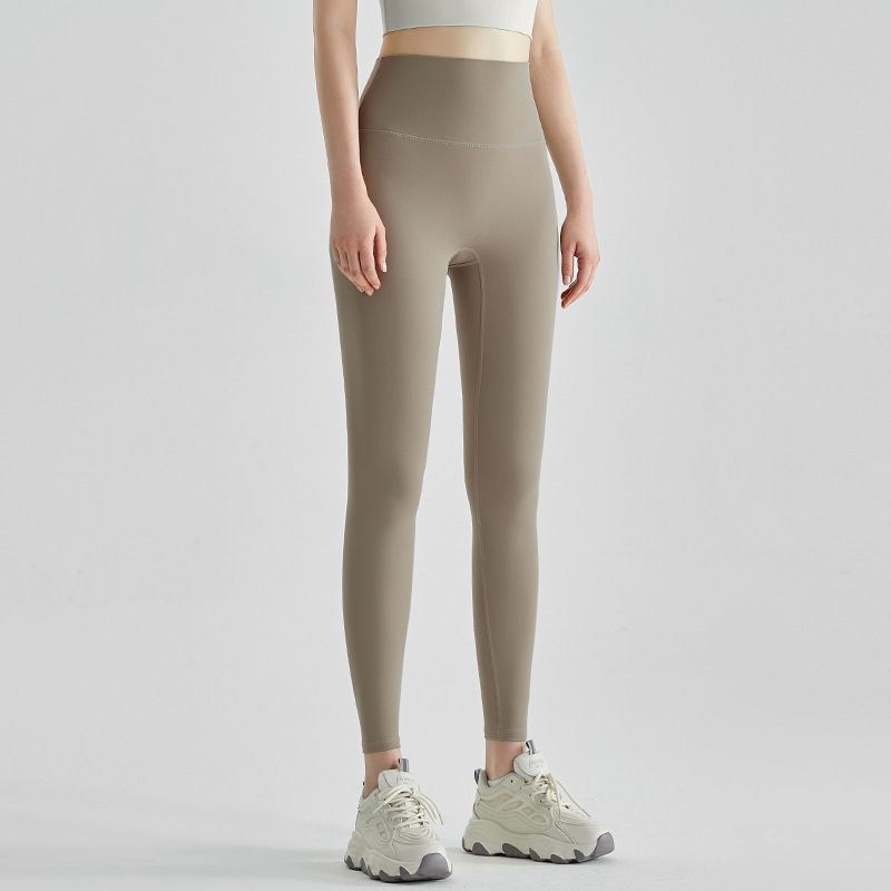 [Personalizado] nube sin tamaño de pantalón de pantalon de cintura alta para mujeres sin marcas de tela lyca sin líneas embarazosas pantalones de gimnasio