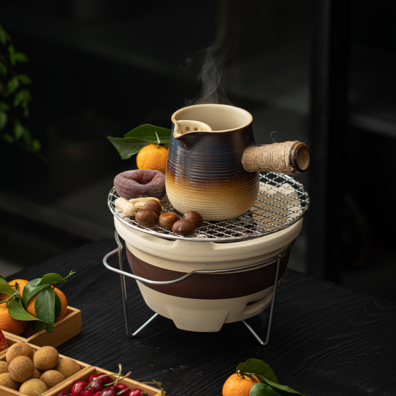 Olla de té juego de té traje hogar Kung Fu pequeña tetera interior de carbón fuego barbacoa estufa tetera estufa