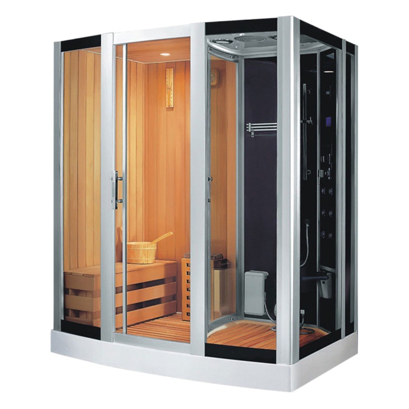 Fabricante DE LA FUENTE sauna de vapor seco y húmedo integrado de doble uso multifuncional sala de ducha sudor sala de vapor no agua cuerpo de la sala de Ducha