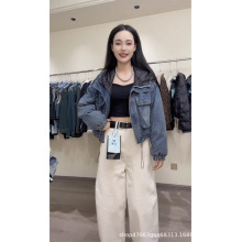 牛仔短款棉袄棉服轻薄两面穿外套2025年秋冬新款冬装加厚保暖女装