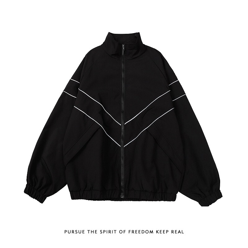 Factory Direct Retro Simple Collar Klein Blue Jacket Men's Trendy Brand Street Loose Couple Jacket