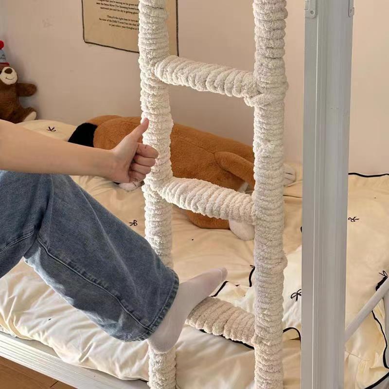 Cat-tail plush yarn stair plush foot mat decoration, anti-freeze and warm, dormitory bunk bed and dormitory railing decoration, clearance sale