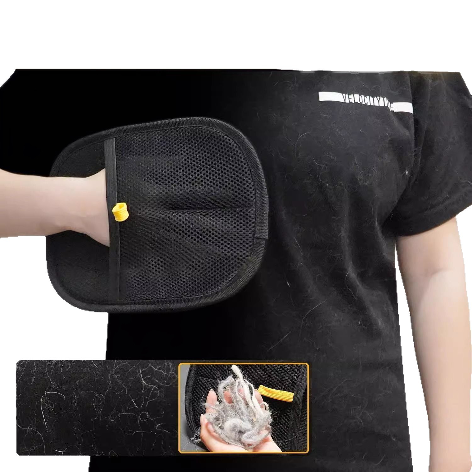 Guantes de eliminación de pelo para mascotas Limpiador de pelo para gatos Gato depilación cepillo de pelo para perros Guantes de eliminación de pelo estático