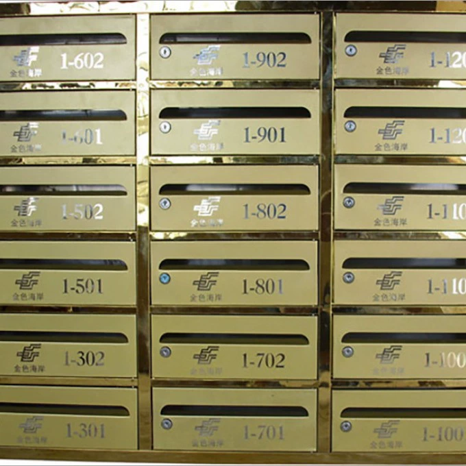 Обработка сообщества из нержавеющей стали почтовый ящик Вилла напольный настенный почтовый ящик почтовый ящик открытый шкаф для защиты от дождя