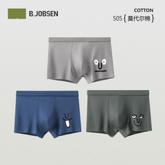 Autumn and winter 50 men's underwear modal cotton boxer briefs seamless breathable printed boys boxer shorts