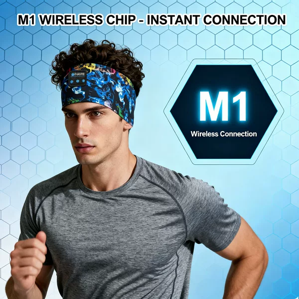 Wireless Sleep Headphones + Sports Headband with Bluetooth 5.3 Stable Connection, Designed Specifically for Side Sleepers