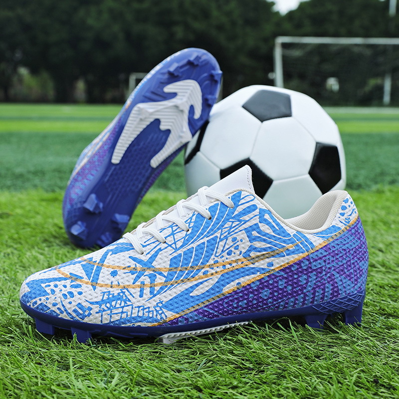 2025 nuevos zapatos de fútbol antideslizantes de clavos largos zapatos de entrenamiento deportivo para hombres y mujeres zapatos deportivos adolescentes al por mayor
