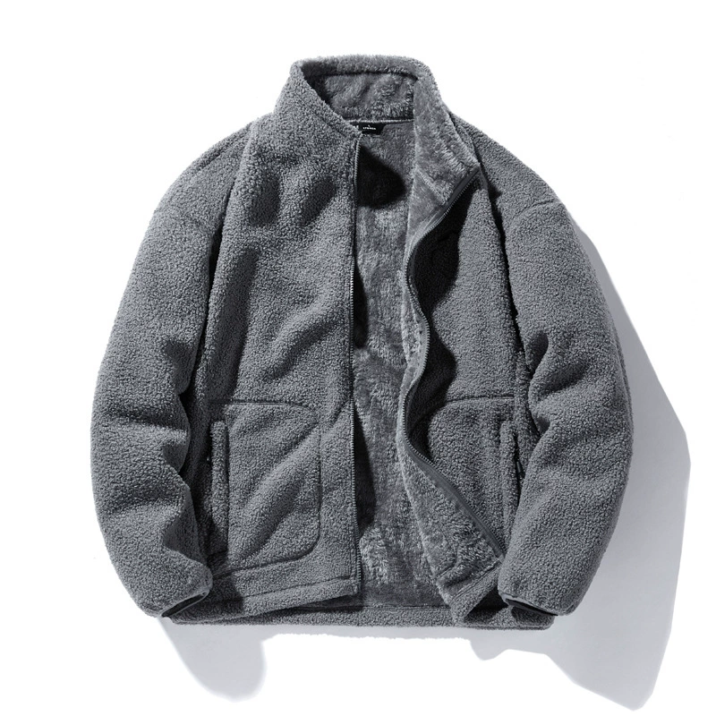 Velvet demi-season jacket, sweatshirt, keep warm cardigan with zipper