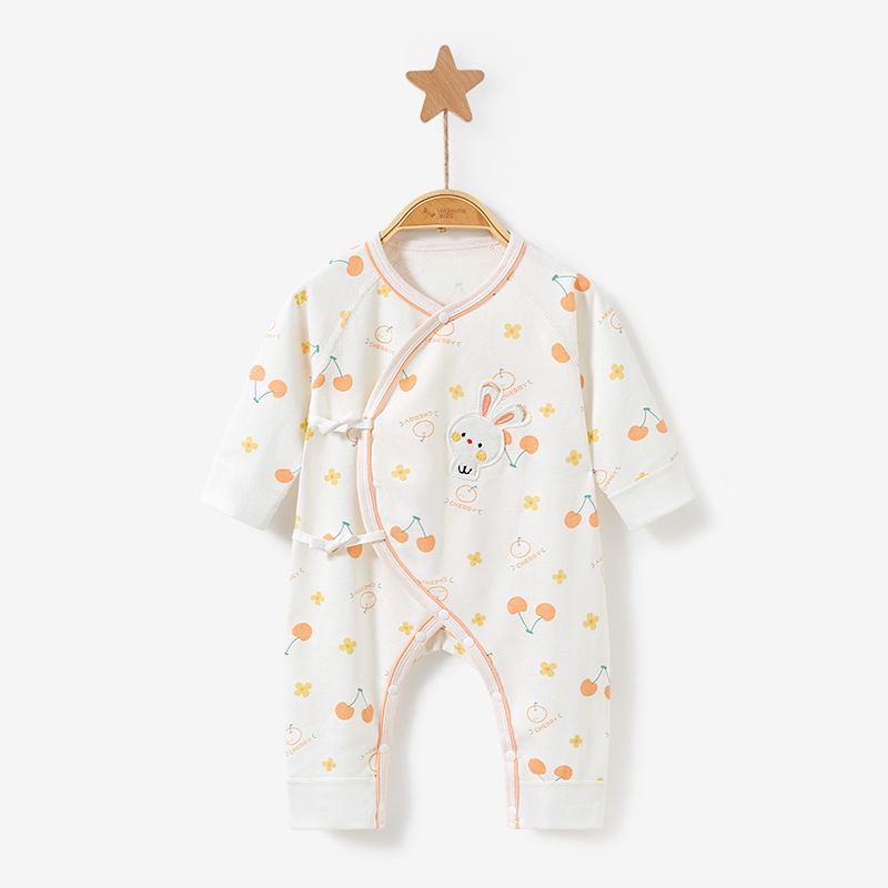 Ropa de bebé recién nacido para primavera, otoño e invierno, algodón puro, 0-3 meses, pelele cálido, mono para bebé recién nacido. image 6