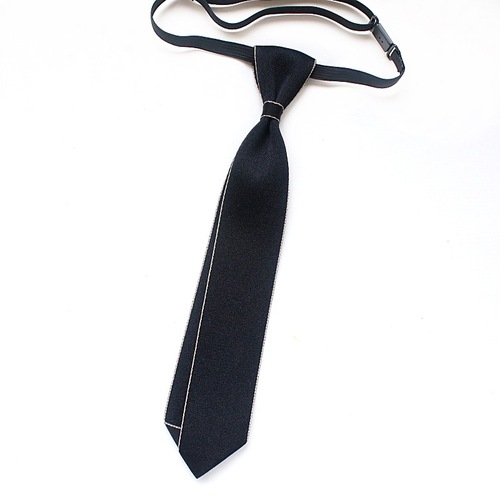 Simple tie for men and women, hands-free business wear, collar flower accessories, hotel property bank decoration 27*5cm