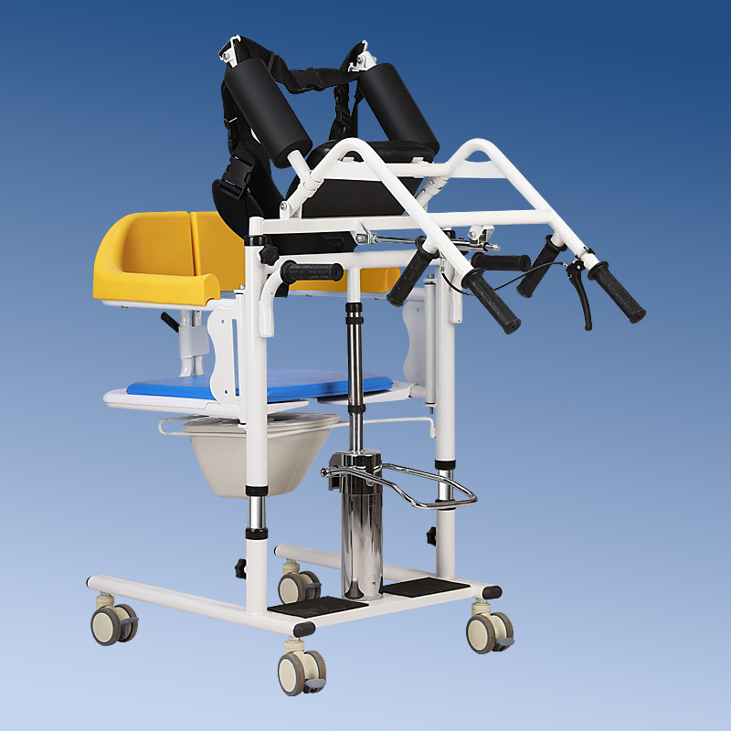 Máquina de desplazamiento multifuncional asistente de elevación hidráulica doméstica de enfermería para personas con discapacidad hemiplégica silla de baño