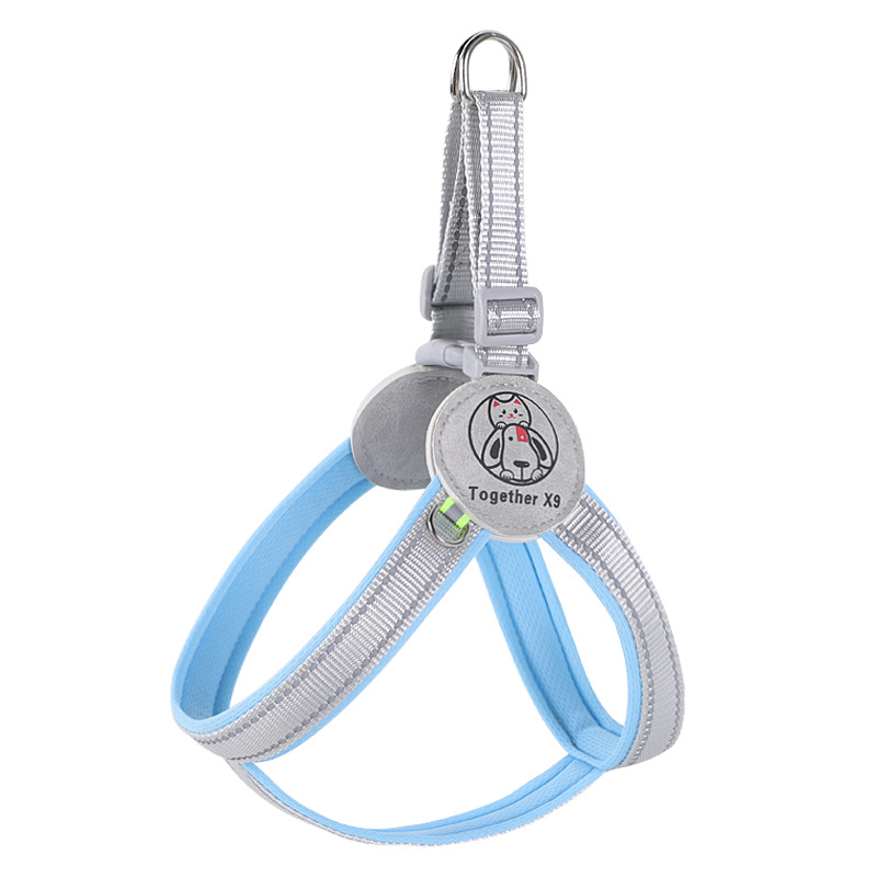 Cuerda de tracción para mascotas transfronteriza antirreflectante correas para perros medianas y grandes tipo chaleco cuerda para perros correas para el pecho para mascotas al por mayor
