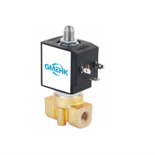 GMEHK冠淼黄铜三通孔径3.0咖啡机电磁阀咖啡机用