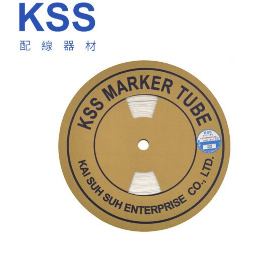台湾进口 原装正品KSS 扁型空白胶管/进口扁号码管FMR-8 100米