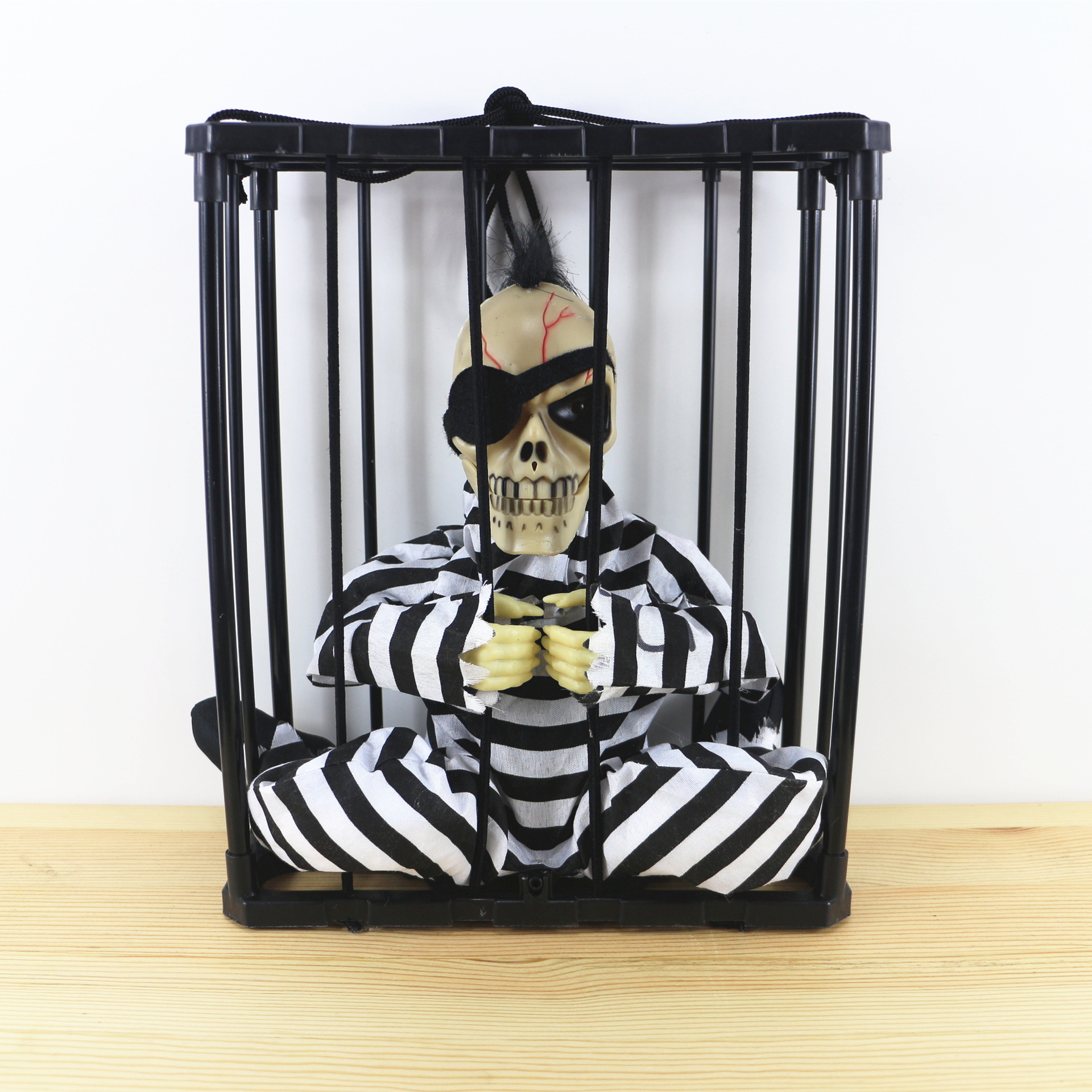 檻の中の幽霊、檻の中の鬼、囚人、幽霊、怖いおもちゃ、ハロウィンの刑務所の幽霊、いたずらおもちゃ、幽霊