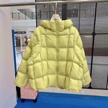 2025冬新款轻薄羽绒服女韩版短款圆领文艺复古白鸭绒宽松高级外套