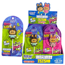 网红爆款儿童创意卡通可爱男女孩造型巧克力棒棒糖趣味小零食批发