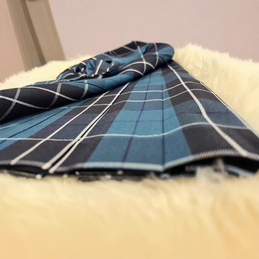 유료 스커트 대학 스타일 재고 직접 오리지널 블루 JK 유니폼 유료 하이 스트리트 섹시 스커트 활 세트