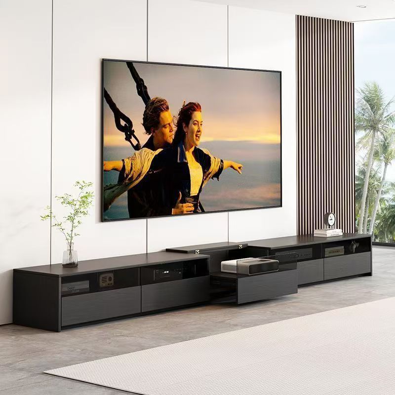 Laser Tv Special Cabinet Modern Simple Floor-Standing Small Apartment Living Room Smart Projector Slate Telescopic Table Cabinet