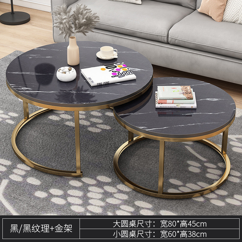 休憩エリア受付コーヒーテーブル小さなリビングルームホーム可動コーヒーテーブルライト高級ハイエンドショップラウンドコーヒーテーブル|undefined