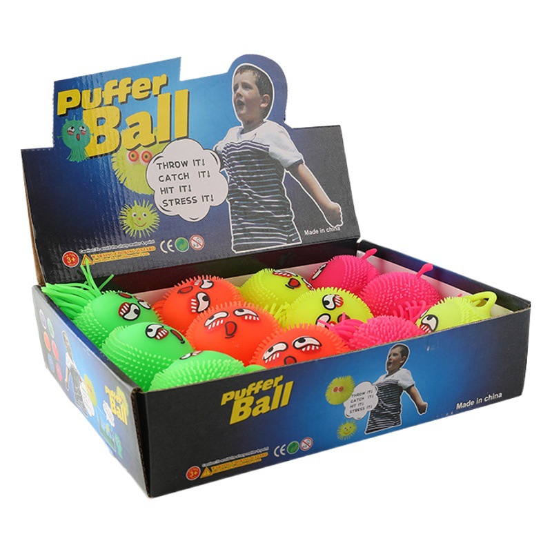 Bola de piel de pulpo luminoso ventilación juguete convexo puesto al por mayor juguete luminoso descompresión empuje regalo transfronterizo