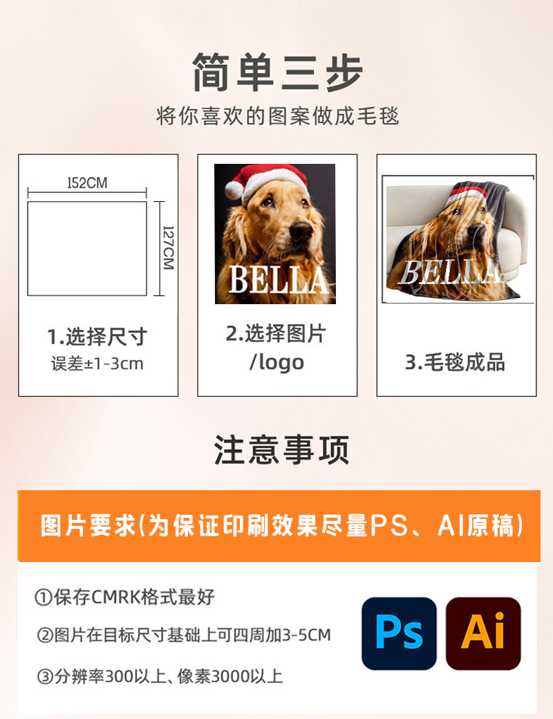 宠物毛毯定制步骤-ok