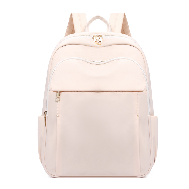 Comercio exterior al por mayor 2024 nuevas señoras de gran capacidad mochila para computadora de 15 pulgadas moda simple mochila de viaje ligera