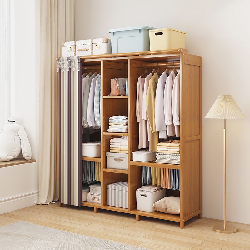 Wardrobe for Home Bedroom Simple Assembly Rental Cloth Wardrobe Strong and Durable Large Capacity Dustproof Storage Cabinet