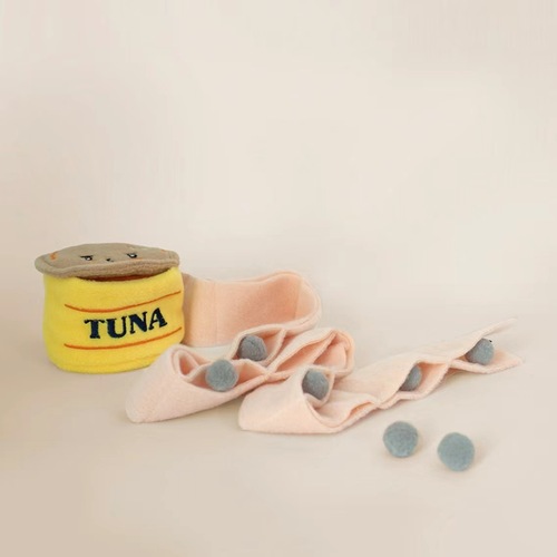 ins style Korean foreign trade original single cute Tibetan food pet ring paper sound toy can dog sniff wholesale pet