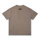 Spring and summer 2024 new FOG line pressure glue letter round neck pullover short sleeve men and women with a batch of hair