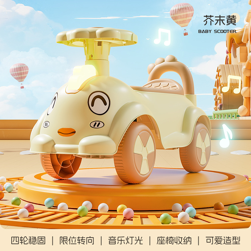 Patinete para niños de 1 a 4 años, patinete para niños pequeños, bicicleta de equilibrio para bebés sin pedales, patinete de cuatro ruedas para niños. image 17