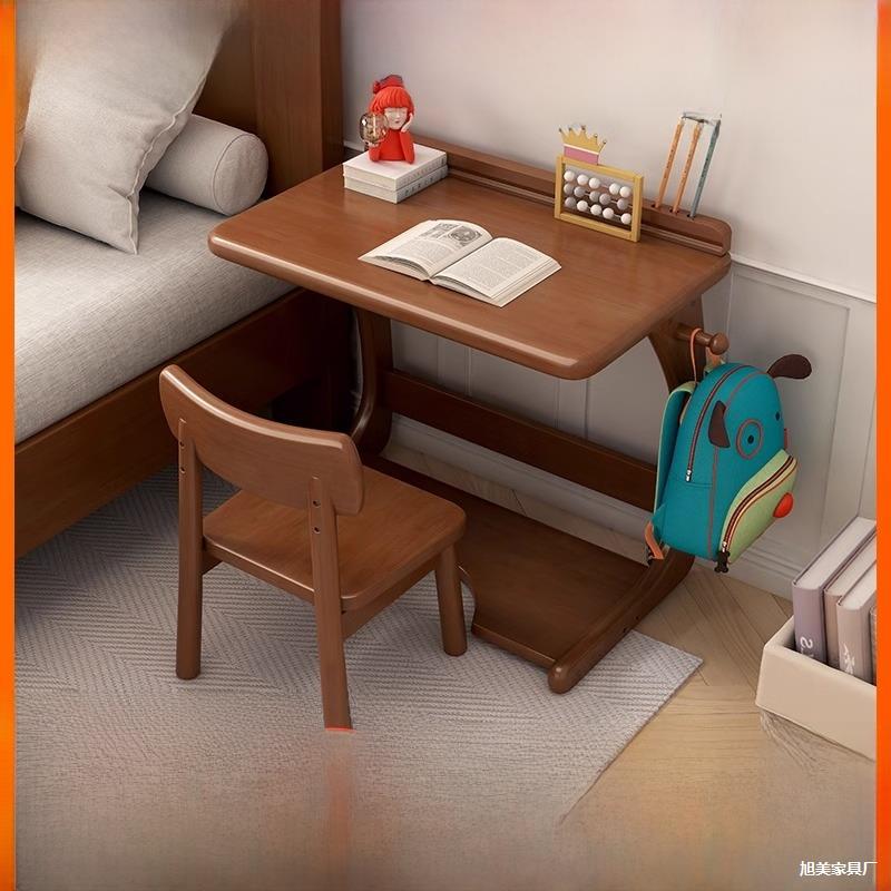 Solid Wood Small Desk Family Simple Kidsren's Writing Desk Balcony Mobile Computer Desk Bedroom Small and Medium-Sized Newborn Solid Wood Small Desk Family Simple Kidsren's Writing Desk Balcony Mobile Computer Desk Bedroom Small and Medium-Sized Newborn