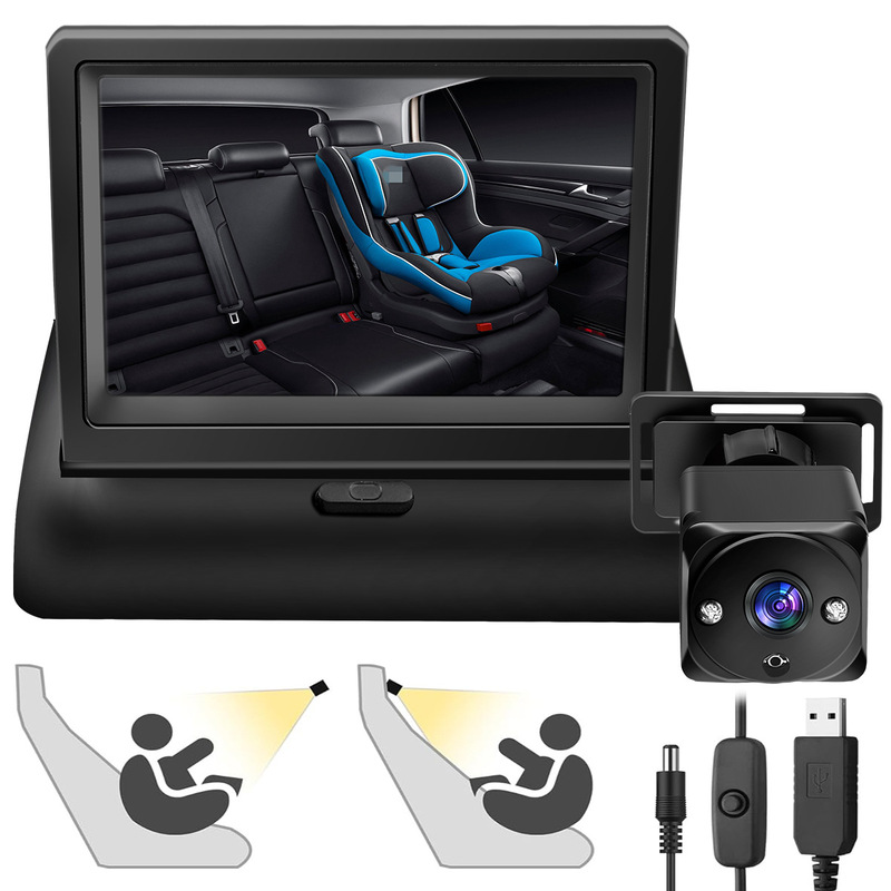 Amazon hot selling 4.3-inch car baby monitor infrared HD night vision baby monitor Amazon hot selling 4.3-inch car baby monitor infrared HD night vision baby monitor