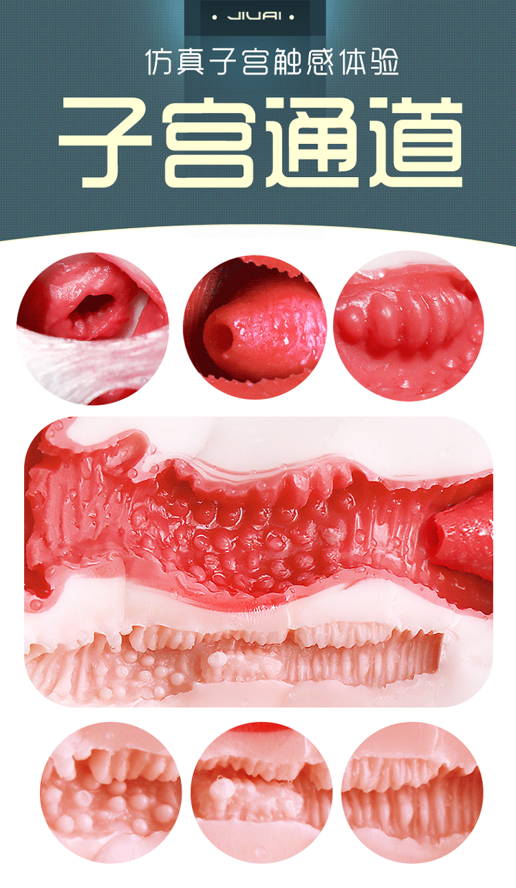 Jiuai Youyouzi Half-Body Masturbator with Inverted Mold Design, TPE, Manual Use — detail image 7