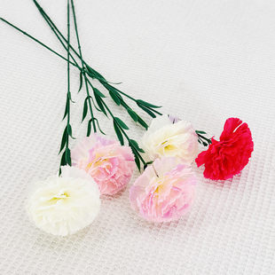 Single high -stalk carnations Simulation Flower Mother's Day Teacher's Day Decoration Flower Architecture Living Room Swing Flower Wholesale