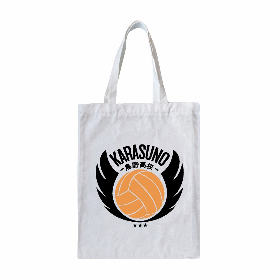 外贸手提袋 排球少年Haikyuu!!周边跨境热销卡通印花通用帆布袋