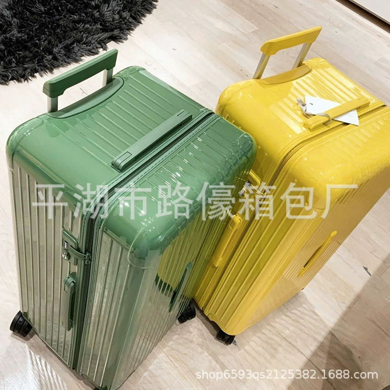 Capacious universal suitcase on wheels with zipper, box, 32 inch